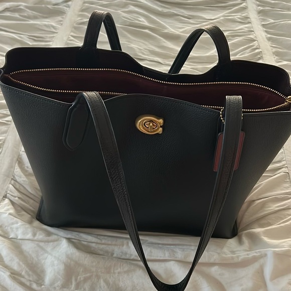 Black Large Coach Purse - Picture 1 of 4